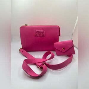 NWT Steve Madden Women’s PINK BGIGI Crossbody Bag Set OS